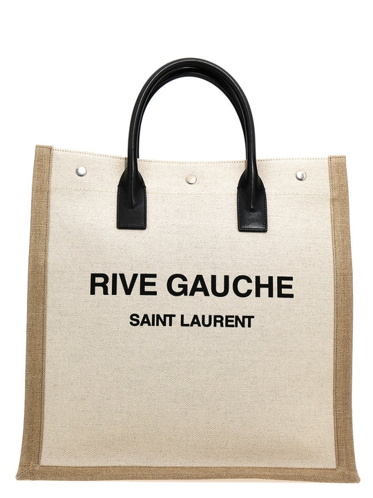 Rive Gauche North/South Tote Bianco/Nero