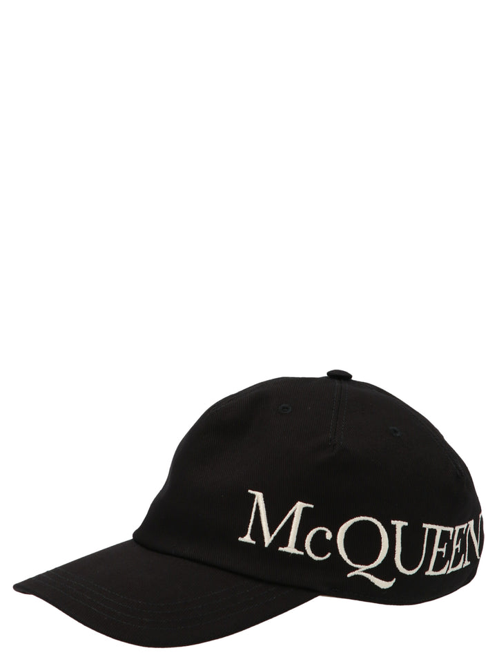 Mcqueen Logo Embroidery Cap Cappelli - Nero | 45abf82fa5fe3e4185b76f5a823740f593ef3446