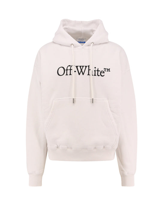 Cotton Sweatshirt Whit Frontal Logo Print