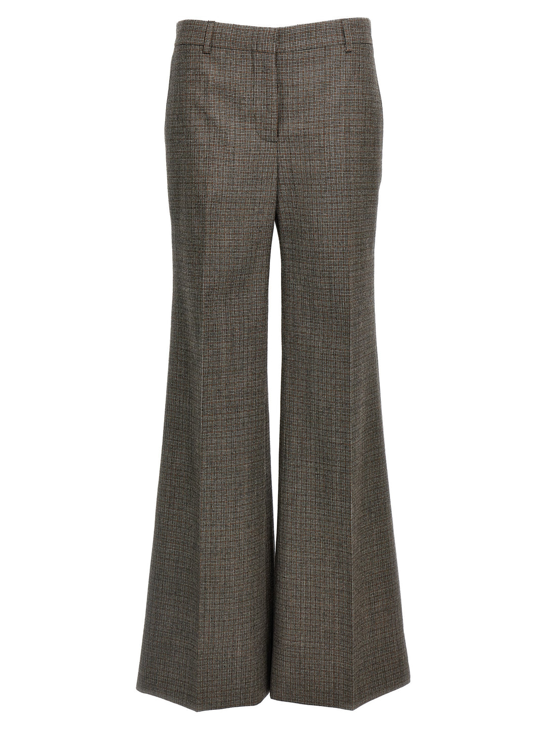 Stella Mccartney Houndstooth Foot Pantaloni - Grigio | 926b532e1cc90697328fabbec1d3b950ec1db7f6