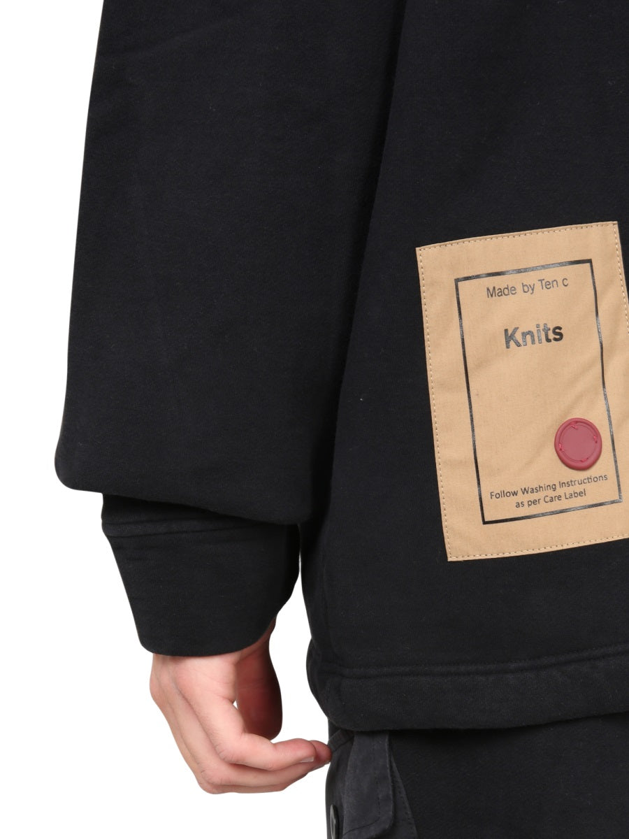 Ten C Felpe - Nero | Wanan Luxury