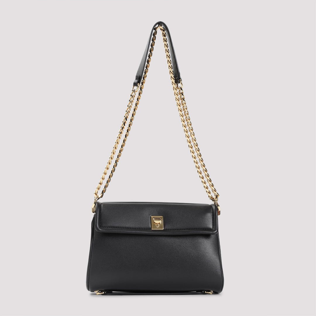 Deluxe Nappa Shoulder Bag Shoulder Bags Nero