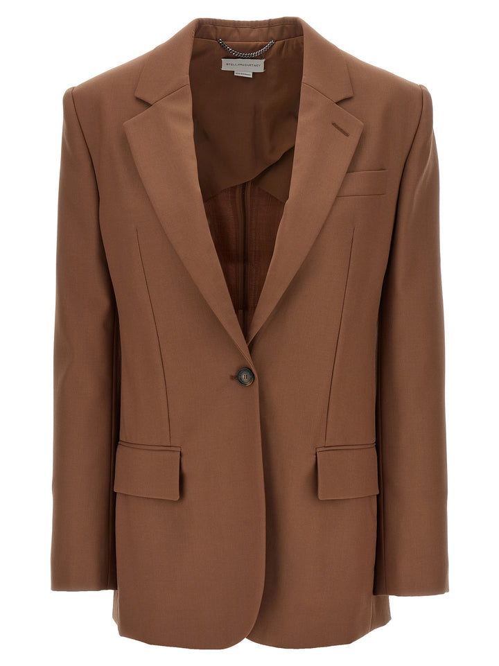 Stella Mccartney Single-Breasted Wool Blazer BlazerS - Marrone | c17431ffc7b6170e5ed5bcd7bb4db74cd5aa6952