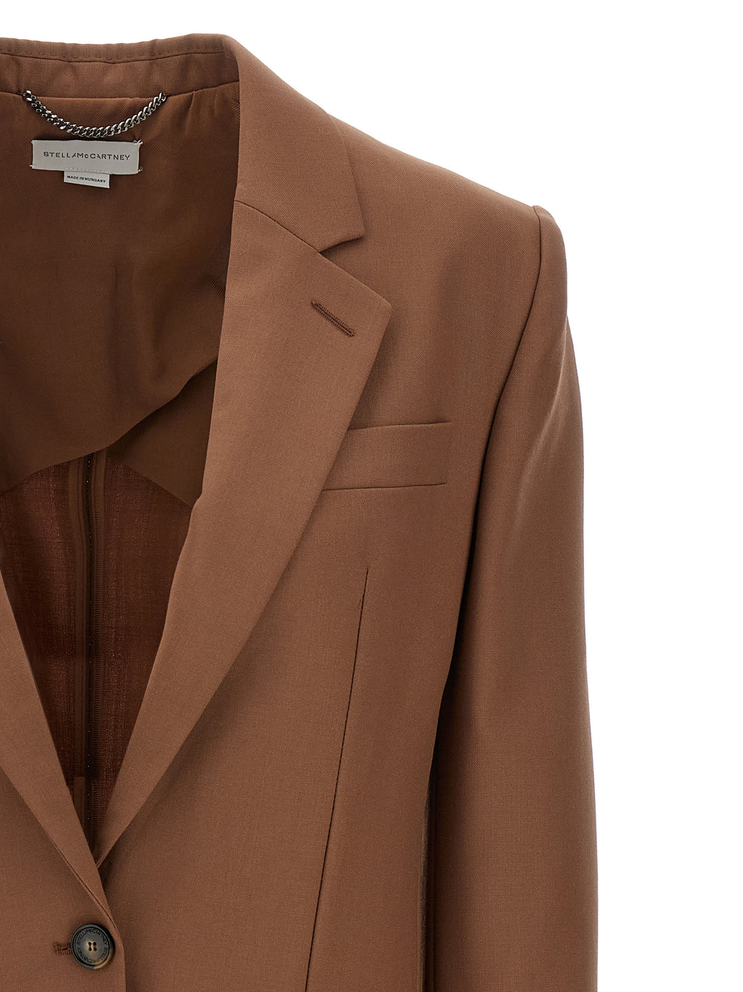 Stella Mccartney Single-Breasted Wool Blazer BlazerS - Marrone | 89cc37ca895ffc4f895f32a260bcb1d71dd6b08a