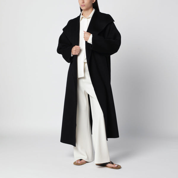 Kaity Doublé Black Wool And Cashmere Coat