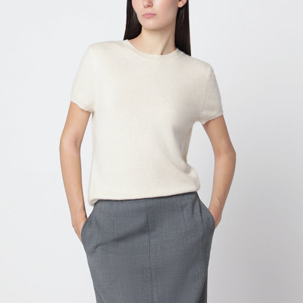 Vanilla Agmes Top In Organic Cashmere