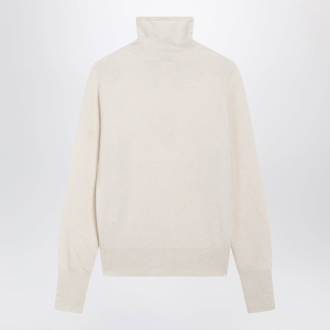 Almada Label Vanilla Farra Turtleneck Sweater In Cashmere