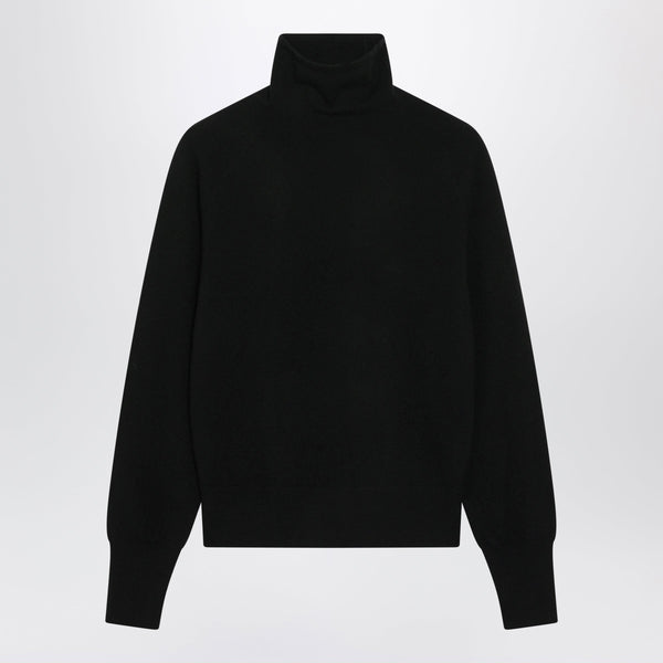 Black Farra Turtleneck Sweater In Cashmere