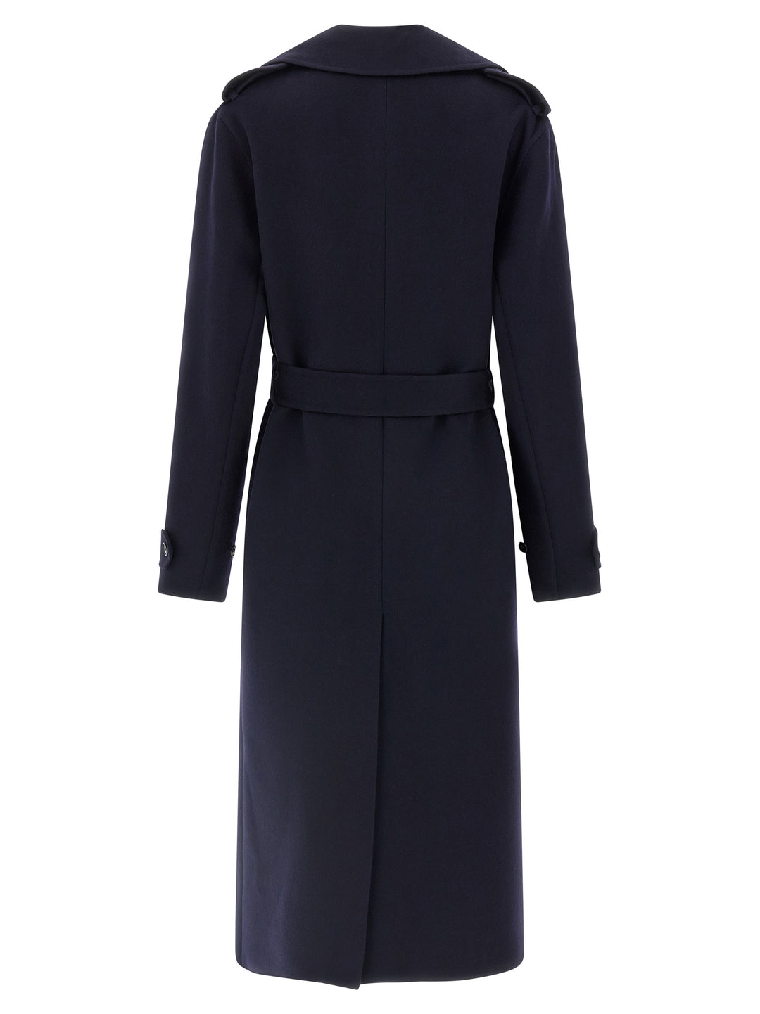 Stella Mccartney Double-Breasted Wool Trench Coat Trench e Impermeabili - Blu | 82b44309b5f0cae5d6b180a4a49b4feb912e1e52