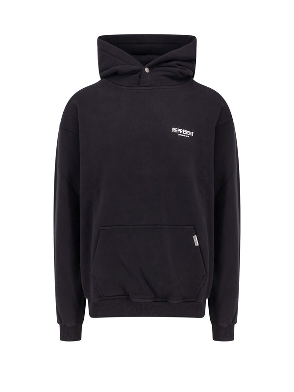 Cotton Sweatshirt With Frontal And Back Logo