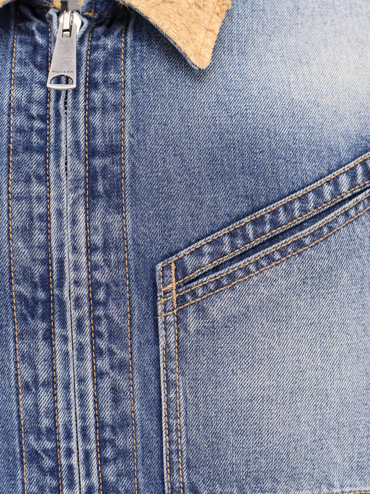 Alexander Mcqueen Jackets - Blue and green | d7569588fef186585d47843fa28ceb939c683a87