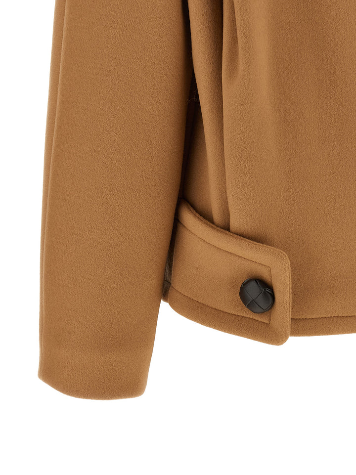 Stella Mccartney Double-Breasted Coat Trench e Impermeabili - Beige | c803b67be23b5a2709006cfc1790f1bd95bf877e