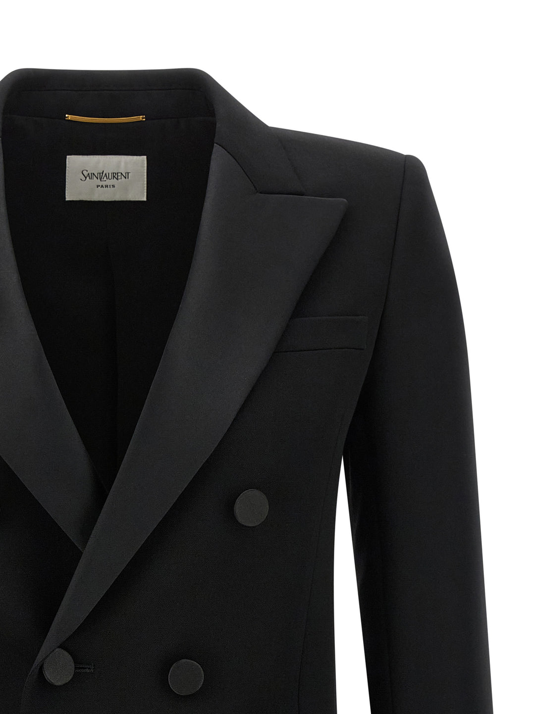 Saint Laurent Satin Lapel Blazer BlazerS - Nero | c8b9fceb5876f69e6dca6bc33b8b5d22881dbdf3