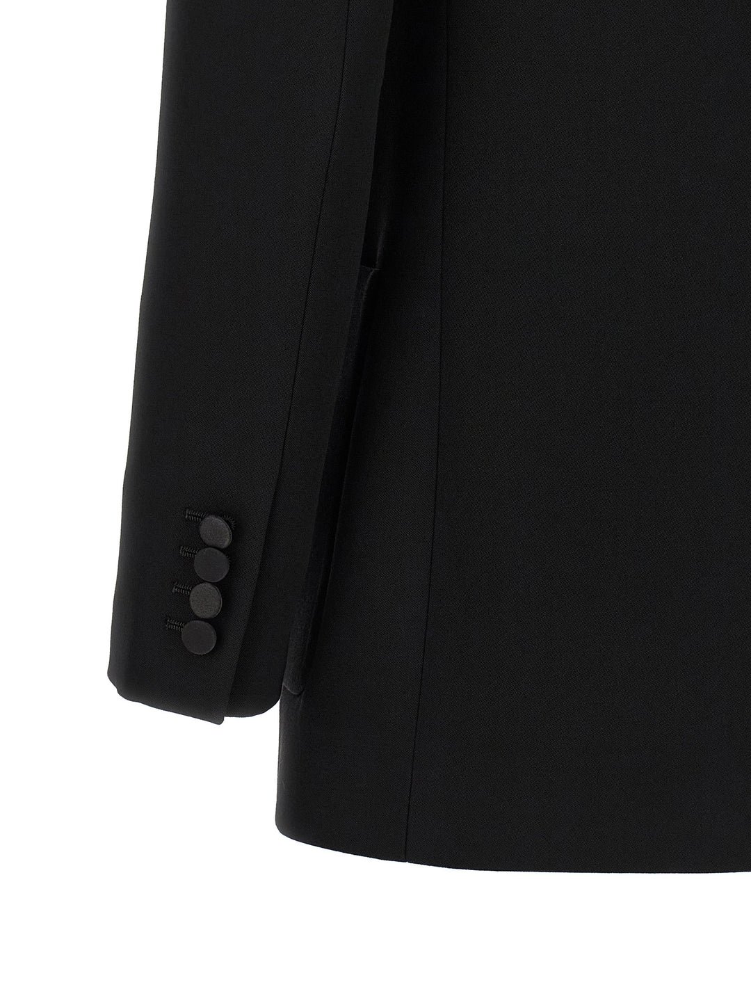 Saint Laurent Satin Lapel Blazer BlazerS - Nero | b805954a9bd188b3427ba3fa34ea271c0768d65c