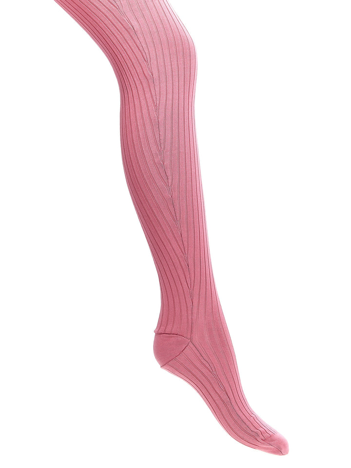 Prada Ribbed Tights Calzini - Rosa | 0aaf53b0c0d09b42faaa4b2cd6ac1ba932339d2c