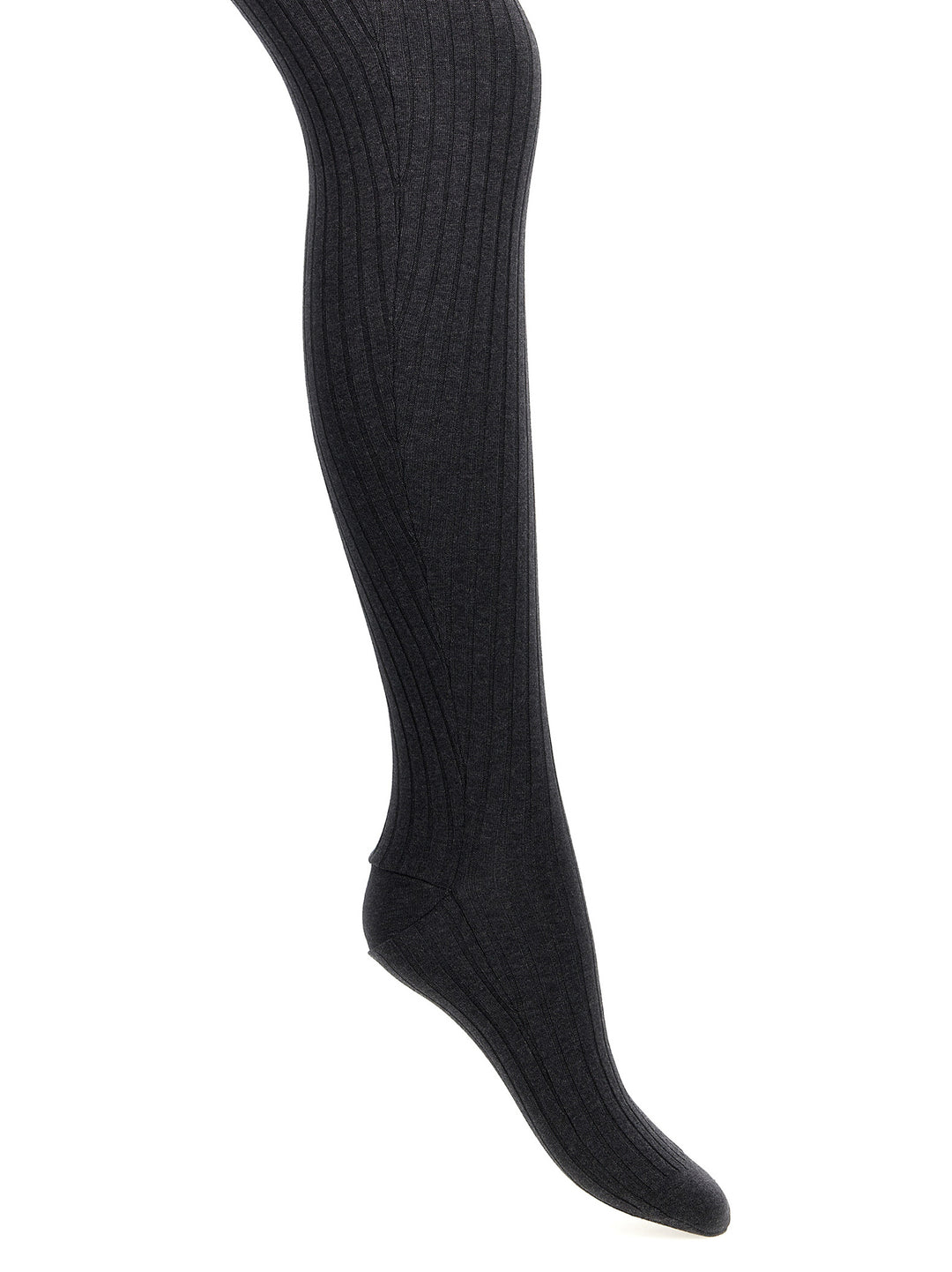 Prada Ribbed Tights Calzini - Grigio | 7a5359a2d9df24f1456fd699577ba064b5017fc3