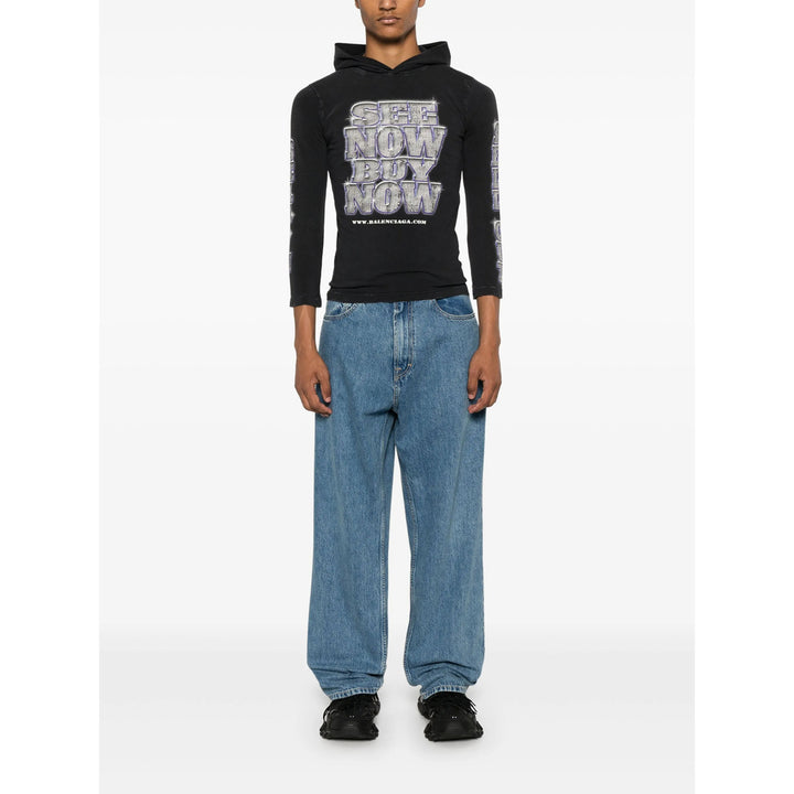 Balenciaga T Shirt - Nero | 0a82f0aada625db0295847fab71f6d8e5bc18068