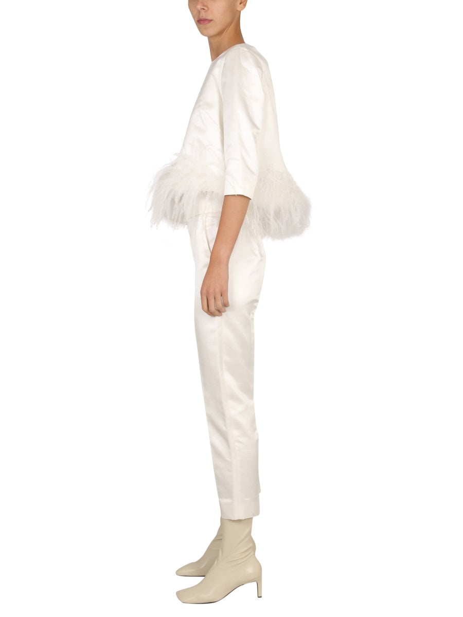 Max Mara Pantaloni - White | 9b8d22f4c088ad1aab8bb916a9521294bb27a39d