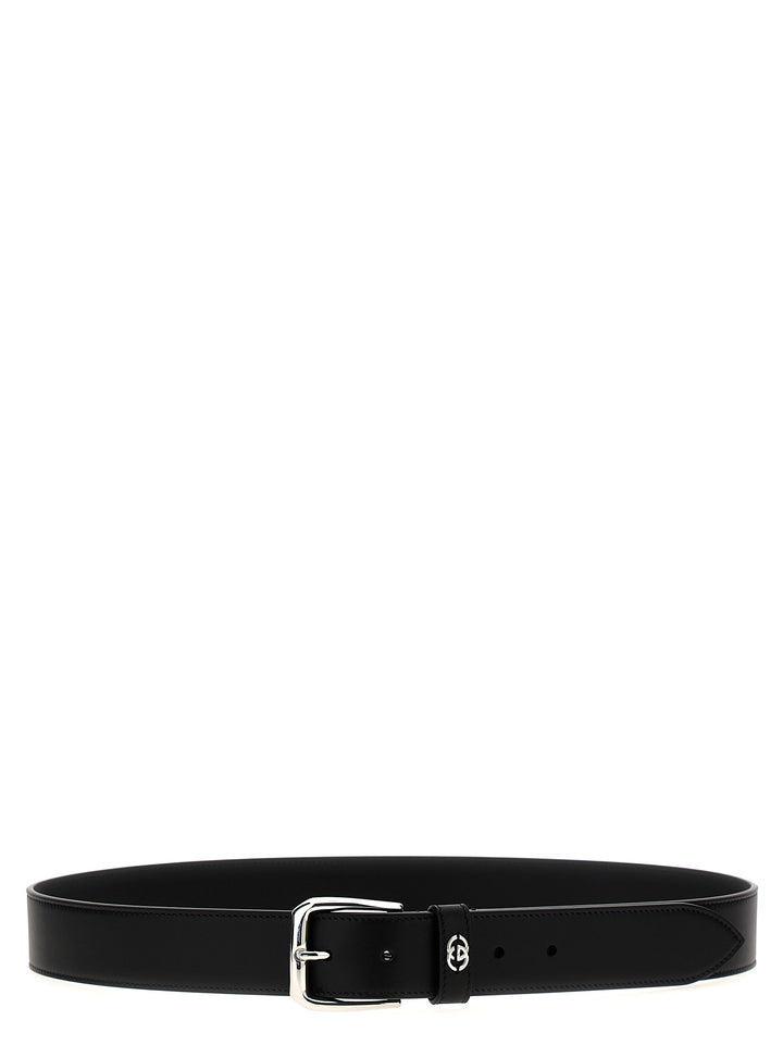 Gucci Incrocio Gg Cinture - Nero | 8c848f3c1fab63735d32530e52ef69a7994512f4