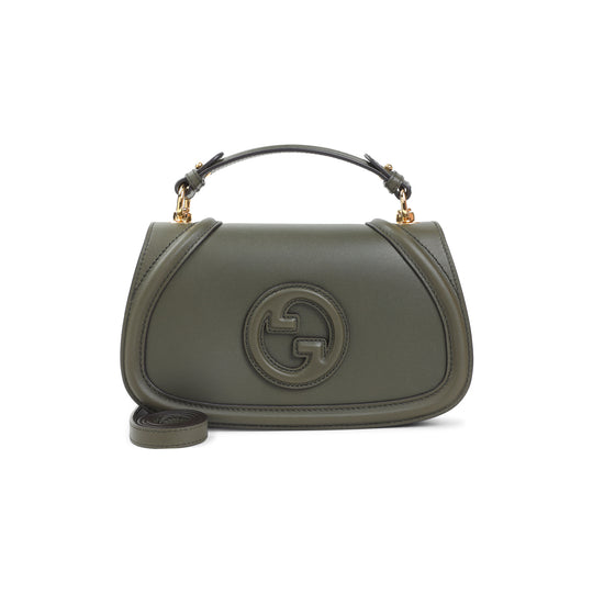 Green Blondie Leather Shoulder Bag