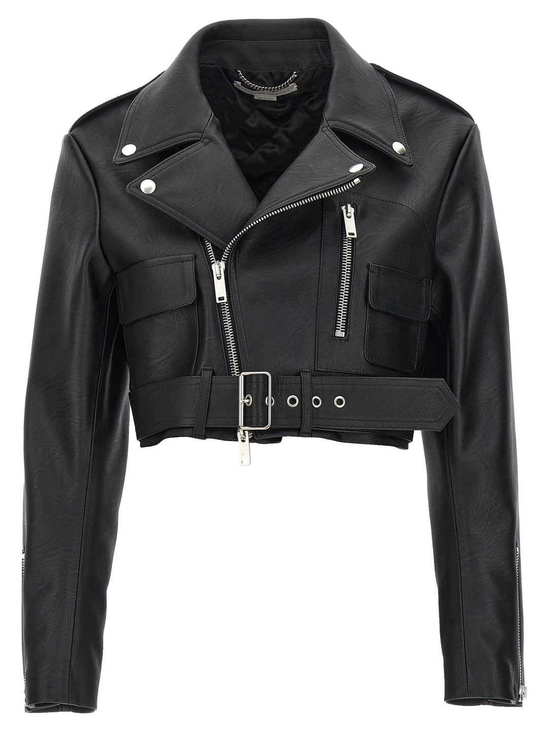 Cropped Biker Jacket Giacche Nero