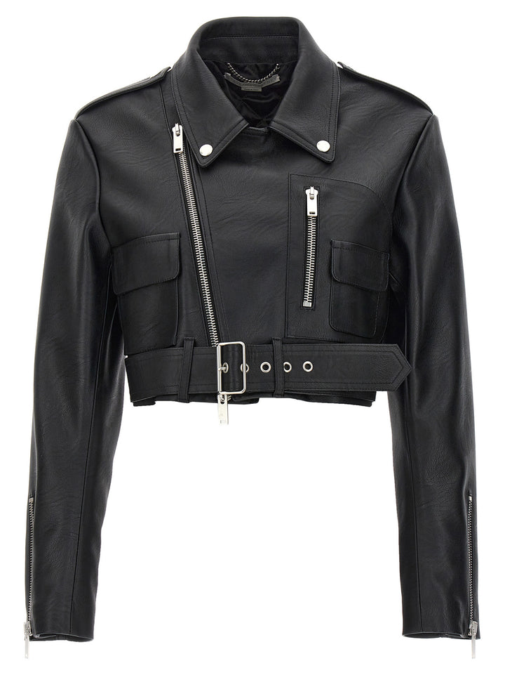 Cropped Biker Jacket Giacche Nero