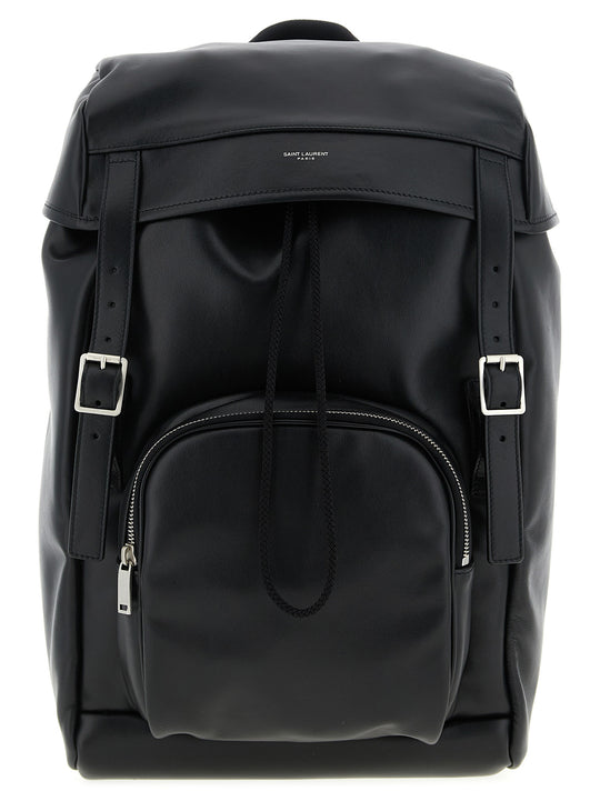 Leather Backpack Zaini E Valigie Nero