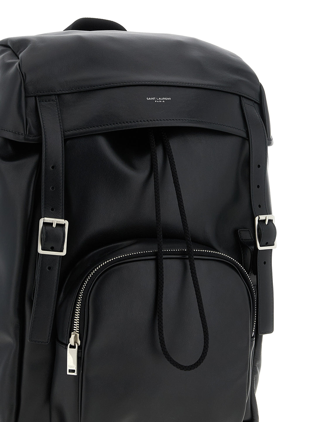 Saint Laurent Leather Backpack Zaini e Valigie - Nero | f24b0e59b0de904a3960eccdca594150864a0d20