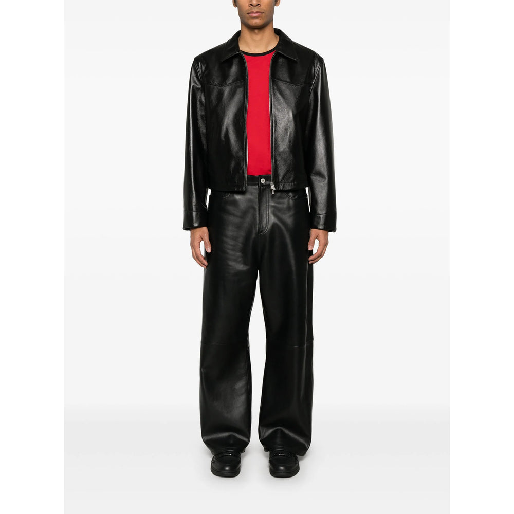 Tonywack Leather Pants - Nero | 44a352736b356806b7c1662d81a30bb142839243