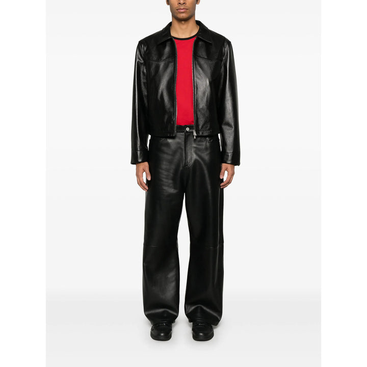 Tonywack Leather Pants - Nero | 44a352736b356806b7c1662d81a30bb142839243