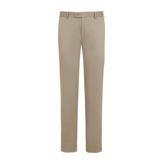 Kaki Pienza Cotton Pants
