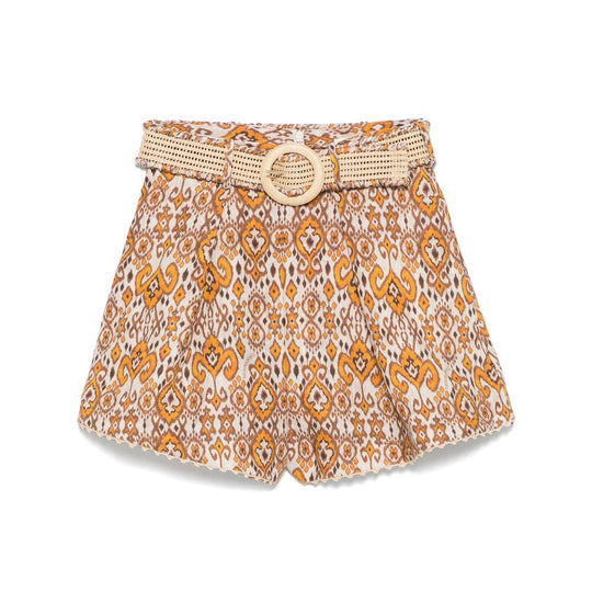 Shorts Arancione, Marrone