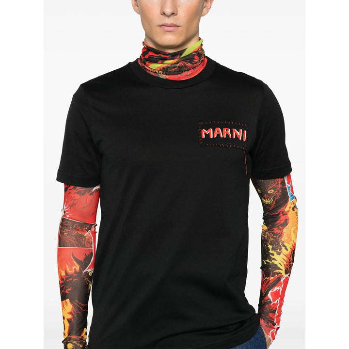 Marni T Shirt - Nero | 210f541cc529b653e37905f17b9419a48bab9999