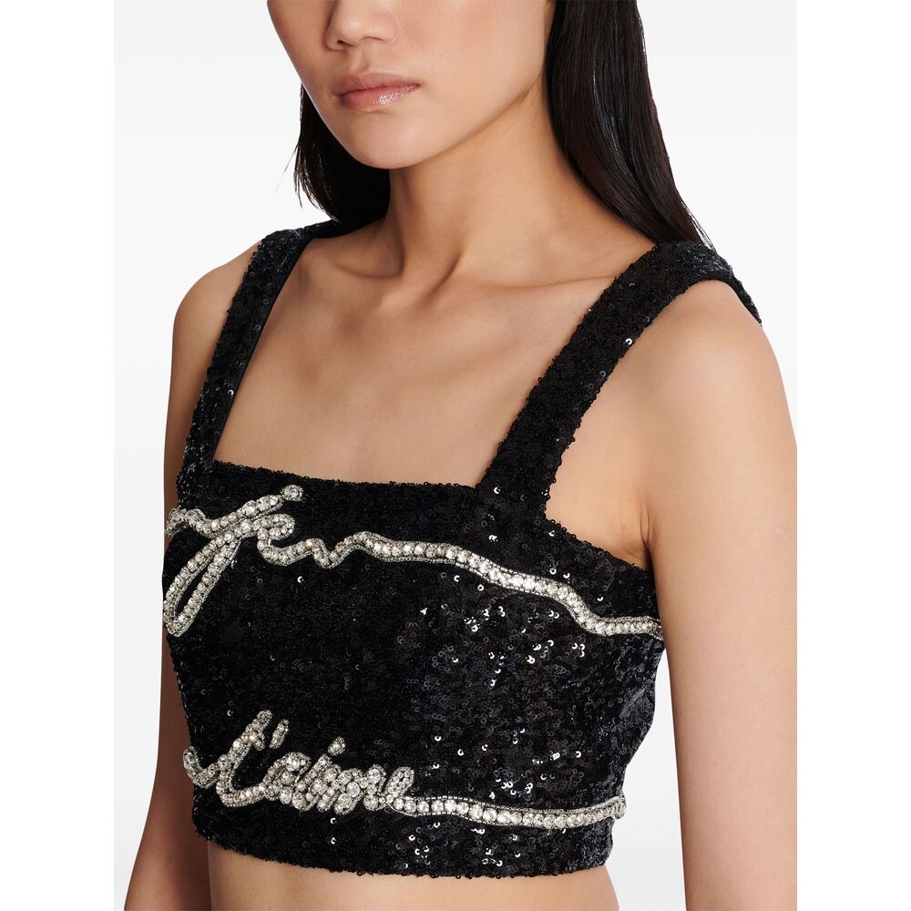 Balmain Top - Nero | 96b7b2ba5df87729268bc71b0ec048db5d3fcd82