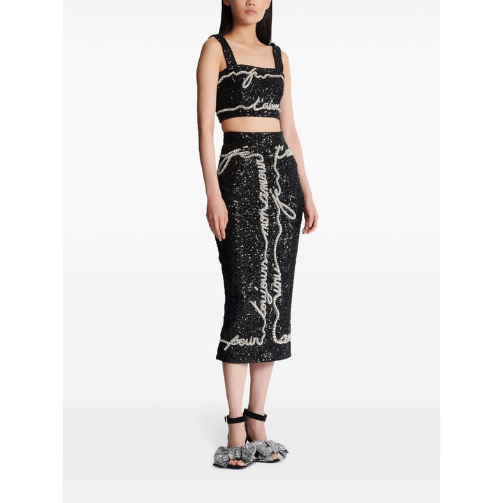 Balmain Top - Nero | add8d86ef07ab9b2f019ff40c25db4be242d5b6f