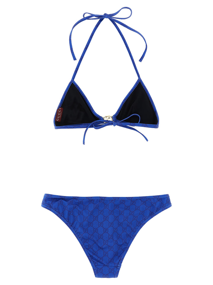 Gucci Incrocio Gg Beachwear - Blu | 9542ce54fda5d06e96e3423e623cc6af3924ad0b