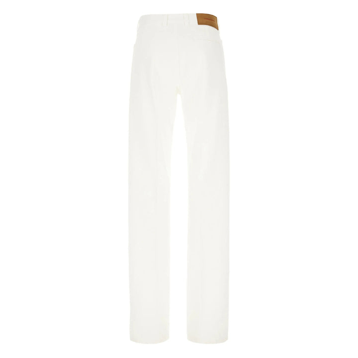 Ferragamo Pantaloni - Bianco | 2d050678c3060e0f4b3b13736fa6e46569e99e01
