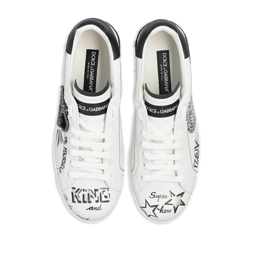 Dolce & Gabbana Sneakers - Bianco, Nero | 40562ea92548d9615cedd1904d938061b41a2773