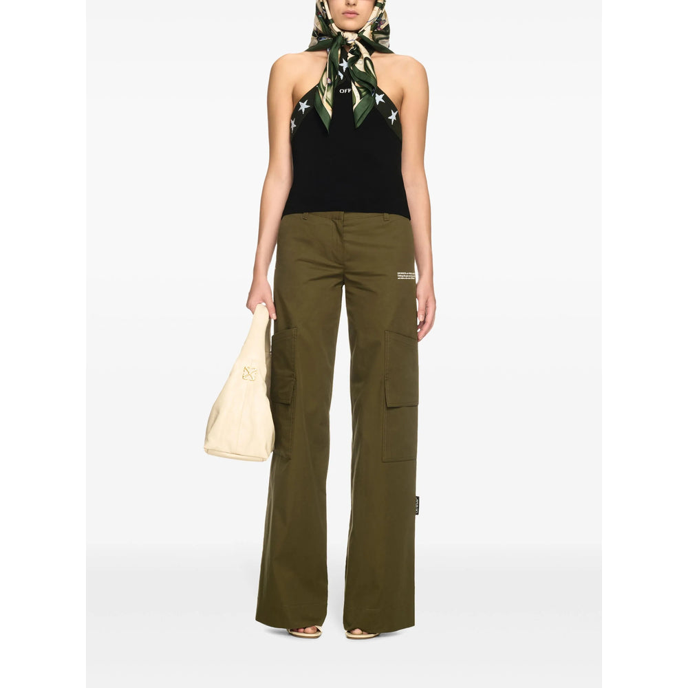 Off-White Pantaloni - Verde | c6c9c706346946261e59b90463ab91588d71bed7