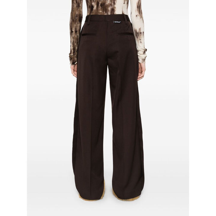 Off-White Pantaloni - Marrone | e9e924619f71278e2a4e437d16561c22e7e9e1ba