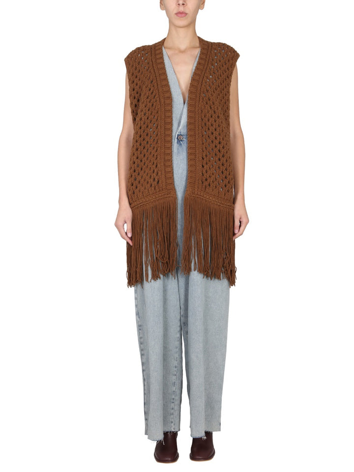 Alysi Gilet - Marrone | Wanan Luxury