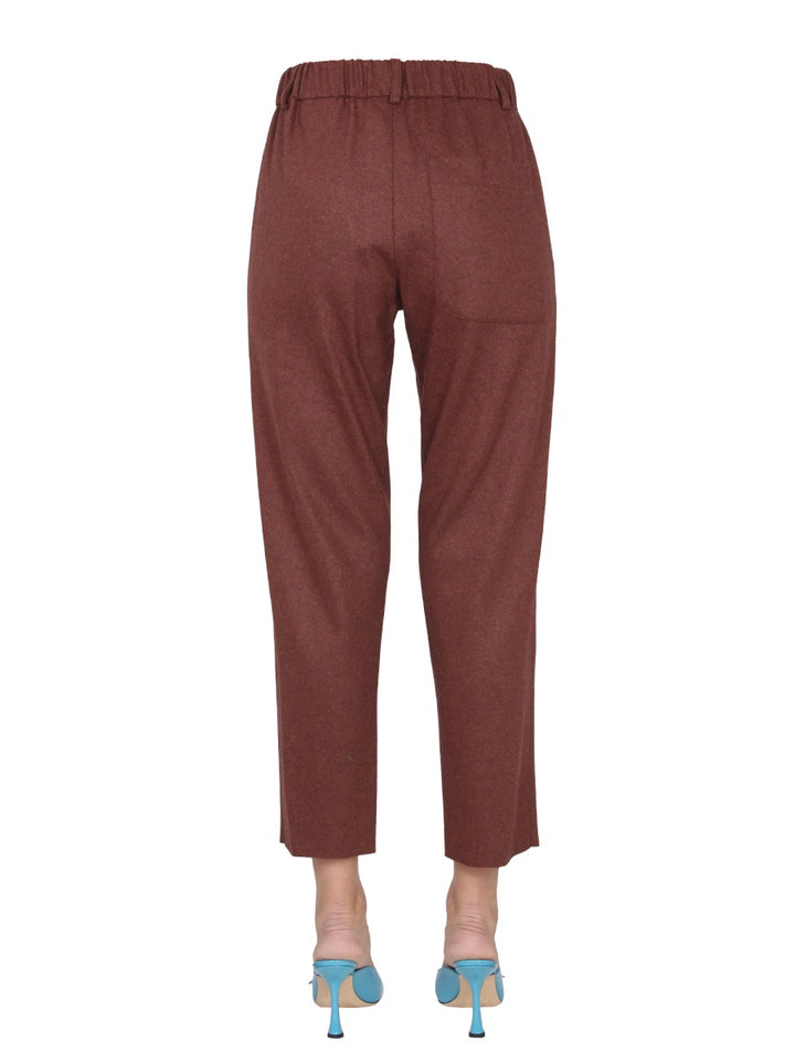 Alysi Pantaloni - Marrone | Wanan Luxury