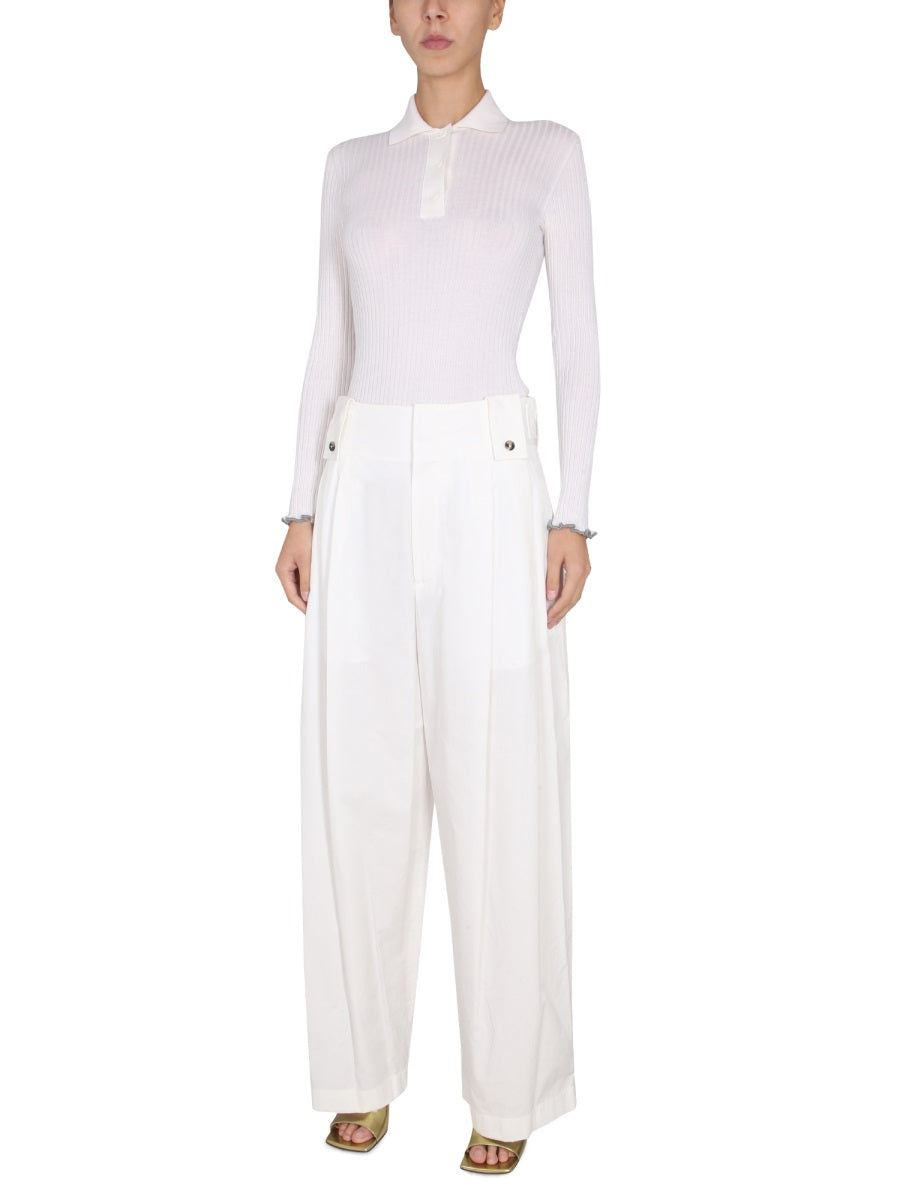 Bottega Veneta Pantaloni - Ivory | be790f6a179d11794b64e594ed72f274c8098716