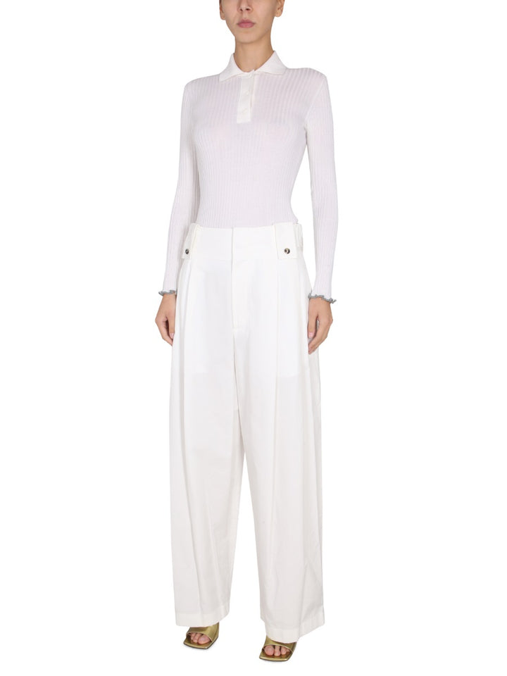 Bottega Veneta Pantaloni - Ivory | be790f6a179d11794b64e594ed72f274c8098716