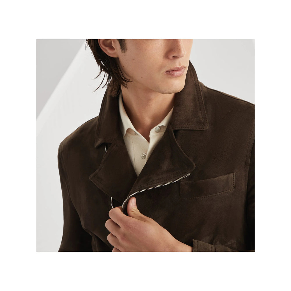Brunello Cucinelli Leather Outerwears - Marrone | 4a1c179121adabe60ca09aabe4cb6a7530ff6bb3