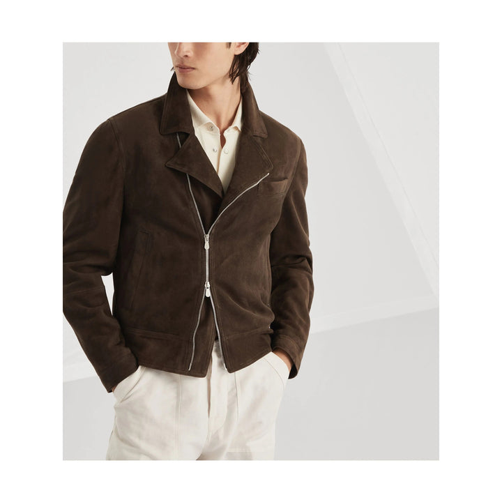 Brunello Cucinelli Leather Outerwears - Marrone | b42cc56534936901b42572892f4eef711e2f3bf7