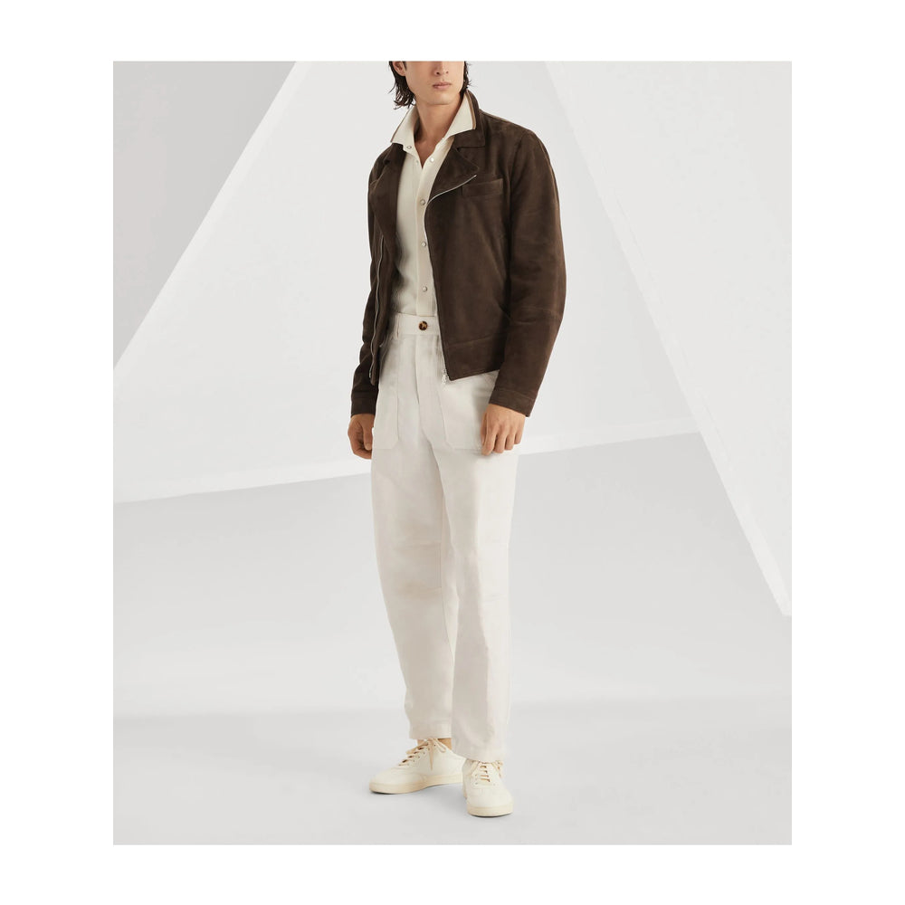 Brunello Cucinelli Leather Outerwears - Marrone | a3f2f0047ab24604619683e8ccb04dd0cc9836a8