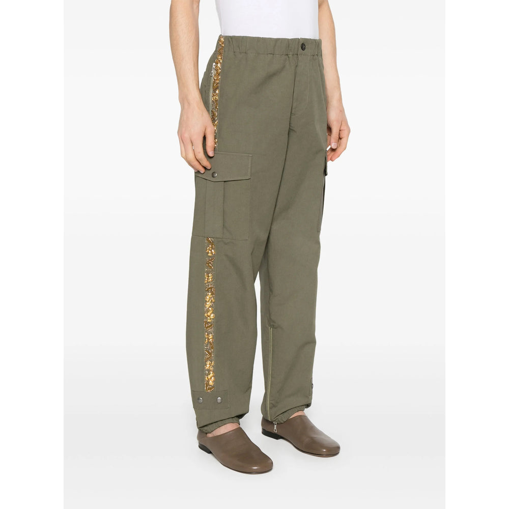 Dries Van Noten Pantaloni - Verde | ace460ef9c22677cf9363a65f9e3c58f0e884397