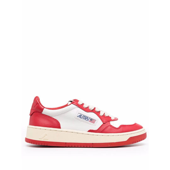 Sneakers Rosso, Bianco