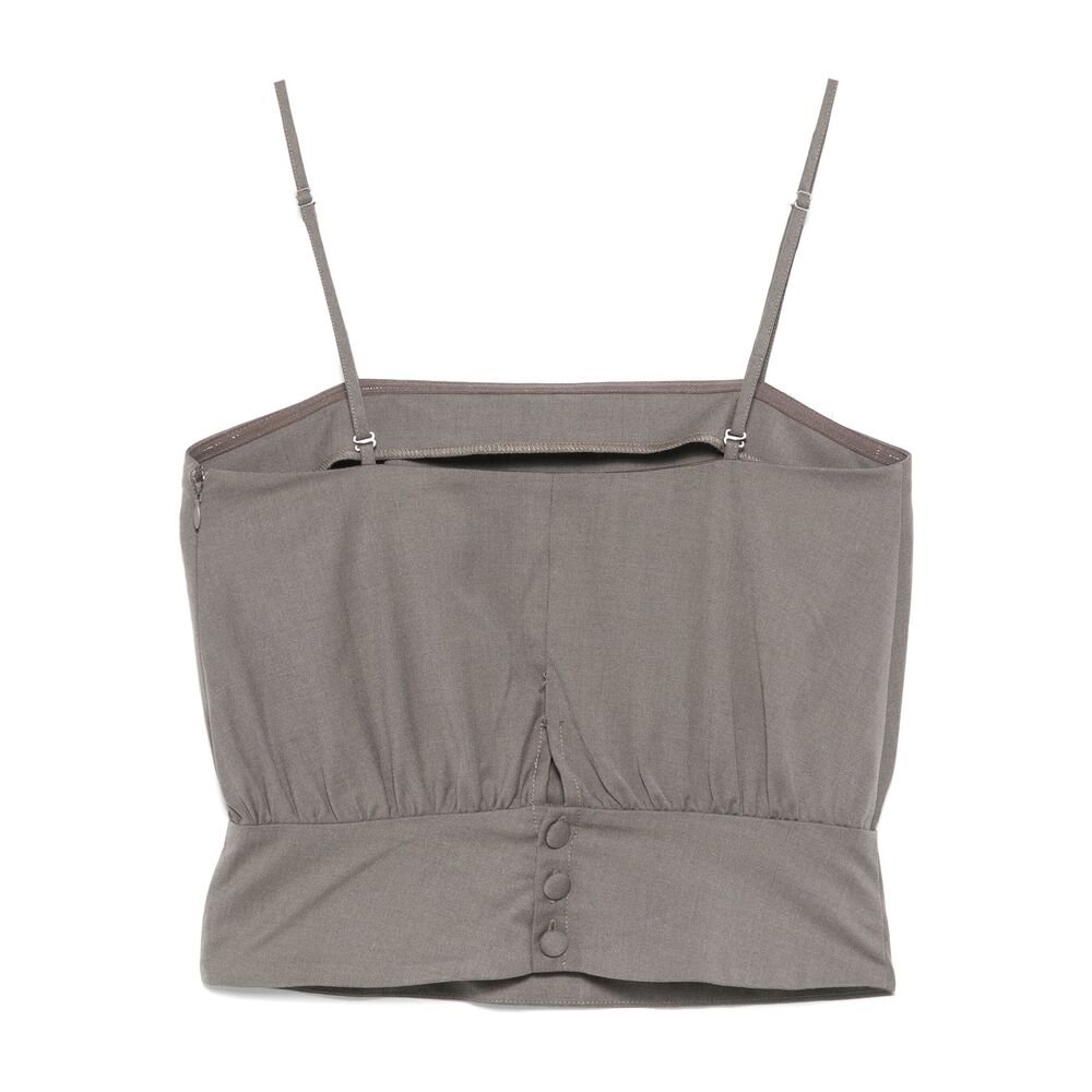Remain Birger Christensen Top - Grigio | d10ee7424ee576d7ac8a270d063bf4c70a7f8208